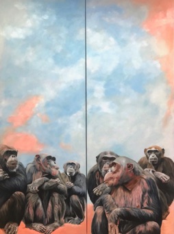 Oil on canvas, two-part, together 190 x 140 cm, 2022