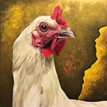 Oil and acrylic on canvas, 100 x 100 cm, 2025 Oil and acrylic on canvas, 100 x 100 cm, 2025