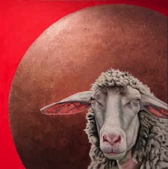 Oil and acrylic on canvas, 100 x 100 cm, 2025 Oil and acrylic on canvas, 100 x 100 cm, 2025